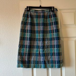 Vintage plaid pencil skirt - LODENFREY